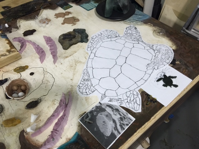 Cycle of Life: Sea Turtle Glass Sculpture – A Frenzy of Photos